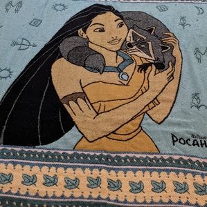 Disney vintage rare Pocahontas throw blanket